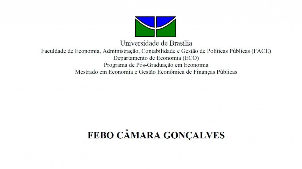O Mercado Imobiliário e a Política Habitacional do Distrito Federal